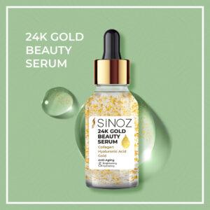 24k gold face serum