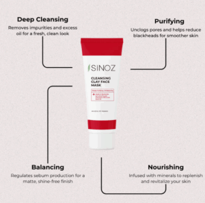 clay face mask sinoz 