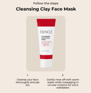 clay face mask sinoz 