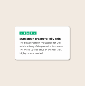 Sunscreen Cream for Oily Skin SPF 50+ 